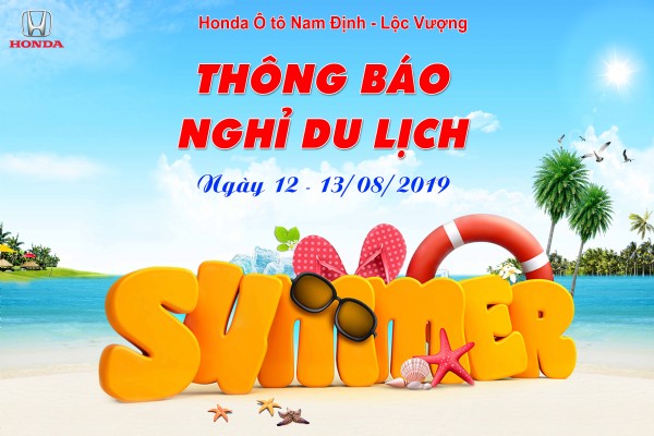 Thông báo nghỉ du lịch 2019