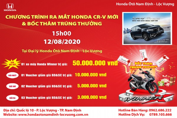 Chương trình ra mắt Honda Crv mới và Bốc thăm trúng thưởng
