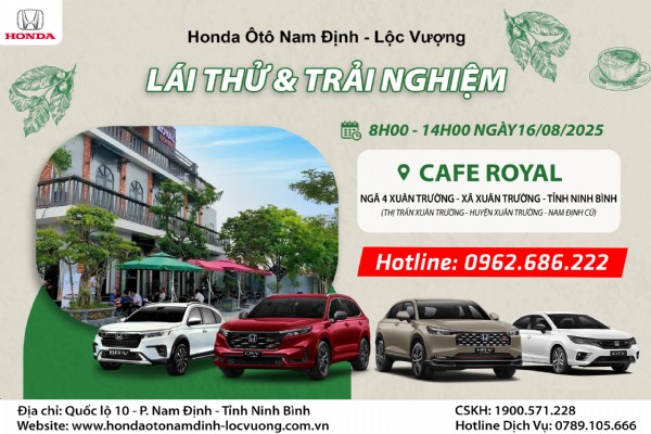 CHƯƠNG TRÌNH LÁI THỬ XE NGÀY 16/08/2025 tại  Xuân Trường