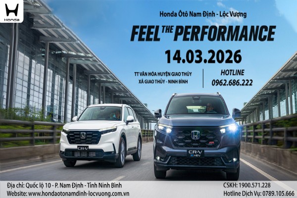 CHƯƠNG TRÌNH LÁI THỬ VÀ TRẢI NGHIỆM CÁC DÒNG XE - “FEEL THE PERFORMANCE” NGÀY 14/03/2026