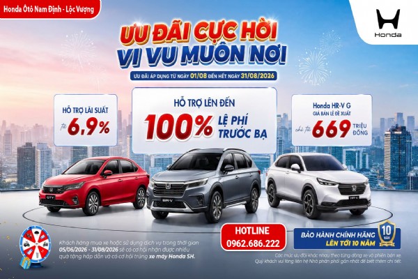 Chương trình khuyến mại ô tô tháng 8/2026 - ƯU ĐÃI CỰC HỜI – VI VU MUÔN NƠI