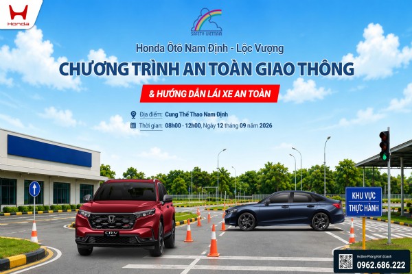 CHƯƠNG TRÌNH  LÁI XE AN TOÀN TẠI CUNG THỂ THAO NAM ĐỊNH NGÀY 12/09/2026